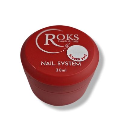 Каучуковая база для гель-лака ROKS Rubber Base 30ml 990009 фото