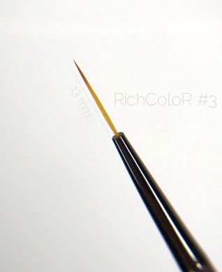 Кисточка Richcolor №3 лайнер 13 мм 1231080 фото