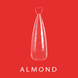 Верхні форми для нарощування Roks Almond 120 штук 1231415 фото 2