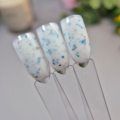 Гель з сухоцвітами для нарощування Flower Gel Blue 30 мл 1231632 фото