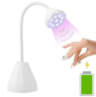 Лампа Led 2 для сушки гель лака, гелевых типс на аккумуляторе 1500mAh, 27 Вт. 1253532 фото