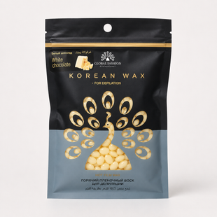 Плівковий віск для депіляції Global Fashion Korean Wax White Chocolate 100 г 1253746 фото