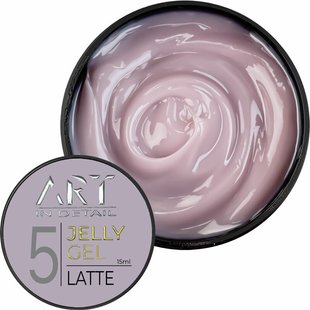 Гель для нарощування та моделювання ART Jelly Gel №5 Latte, 15 мл 1231048 фото