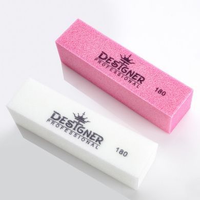 БАФ ДЛЯ ШЛІФОВКИ НІГТІВ 180 ГРИТ, БІЛИЙ КОЛІР DESIGNER 1230673 фото