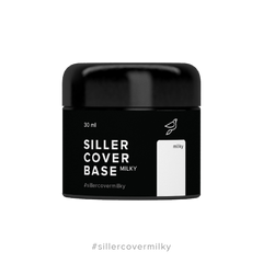 Siller Cover Base Milky - молочна камуфлююча база для нігтів, 30мл 201580 фото