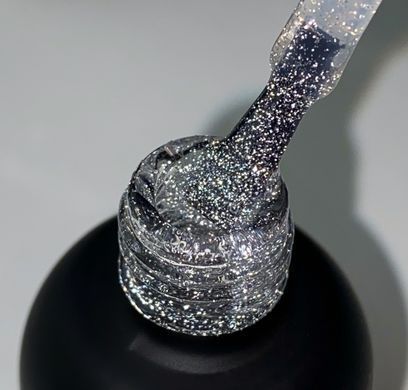ART Flash Top Silver - срібний світловідбиваючий топ БЕЗ липкого шару, 10 мл 940227 фото
