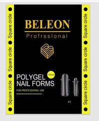 Верхні форми BELEON для нарощування нігтів - №2 Square circle-120шт/уп. 1221372 фото