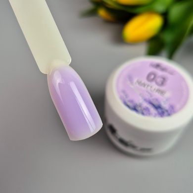 Рідкий гель Liquid gel Nature Lavander № 3 Nice for you Лавандовий 15 г 1231438 фото