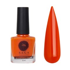 Лак-фарба для стемпінгу Saga 14 помаранчевий, 8 мл. 260014 фото