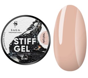 Гель-желе для нарощування нігтів Saga Professional Stiff Gel Natural, 13 мл 1231036 фото